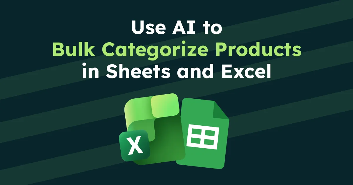 Bulk Categorize Products with AI