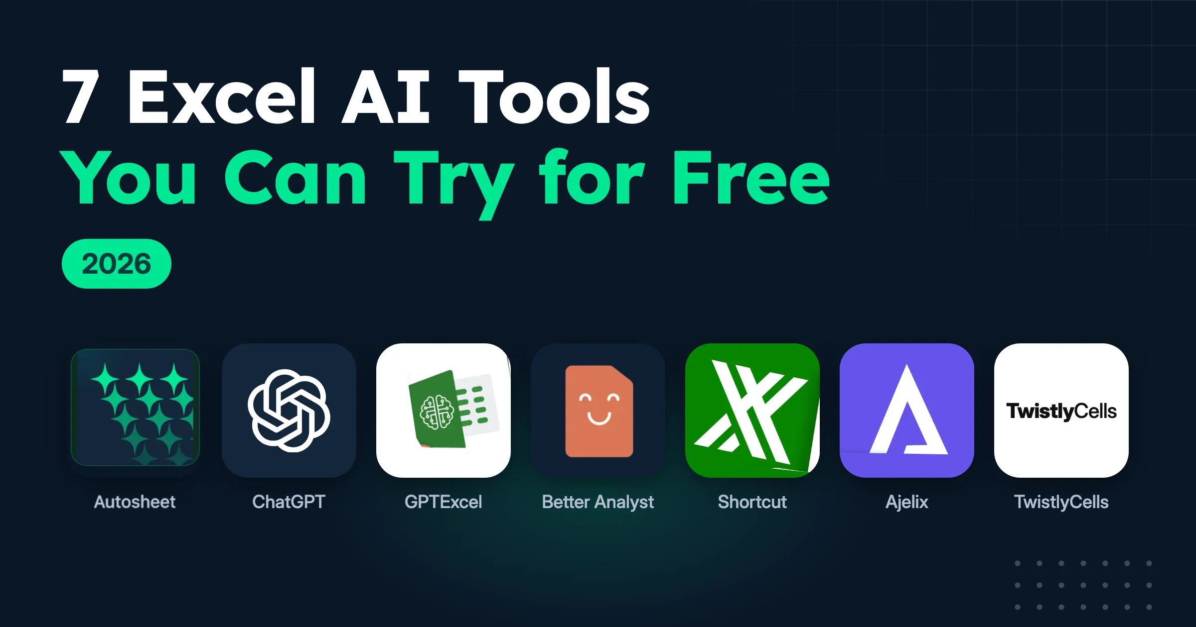 7 Excel AI Tools You Can Try for Free