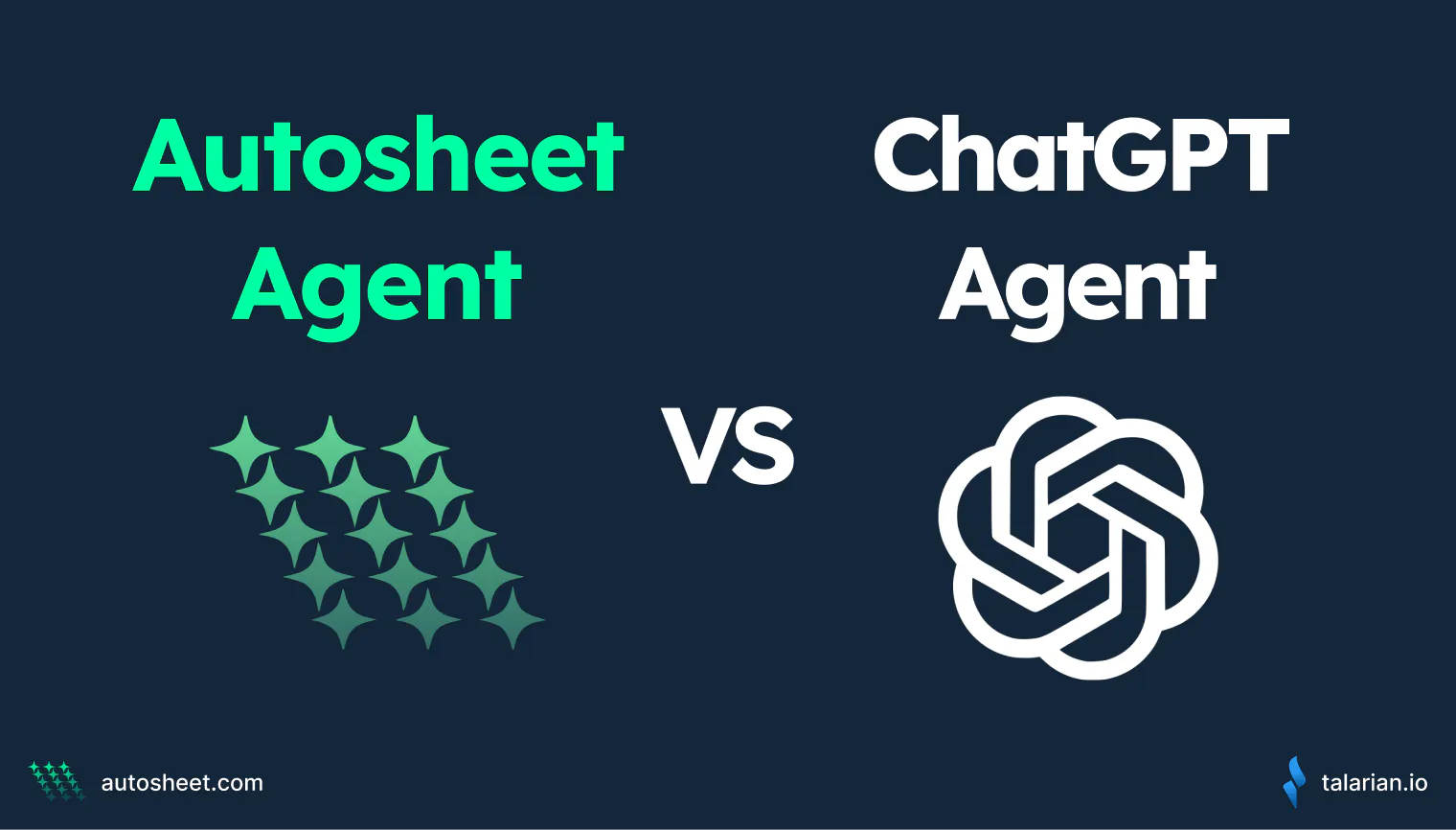 GPT for Sheets – Autosheet vs. ChatGPT Agent
