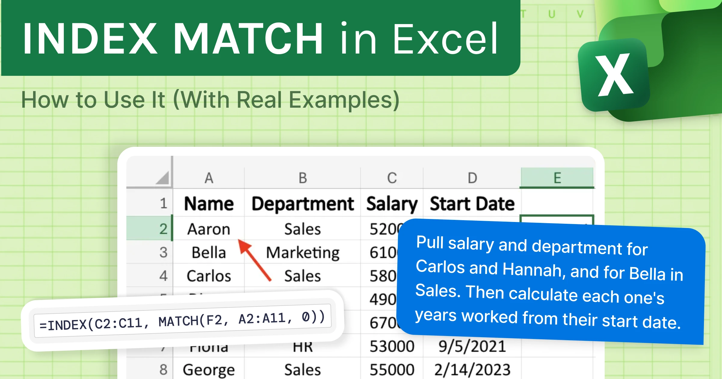 INDEX MATCH in Excel: How to Use It