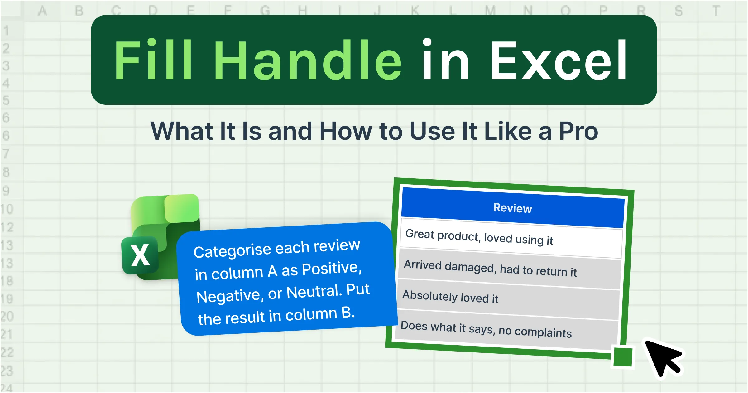 How to Use the Fill Handle in Excel