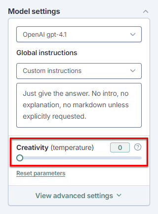 Set creativity