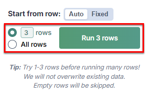 Run the bulk tool