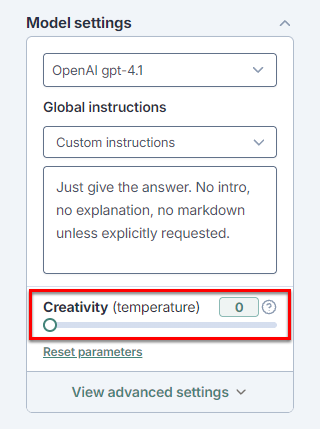 Set creativity