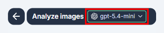 Open the model switcher