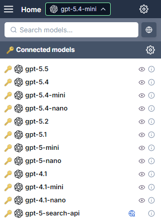 Select a model