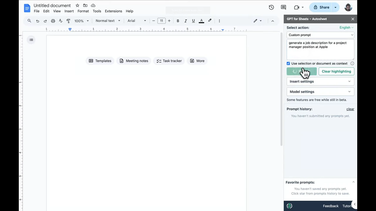 Edit text with AI in Google Docs - YouTube thumbnail